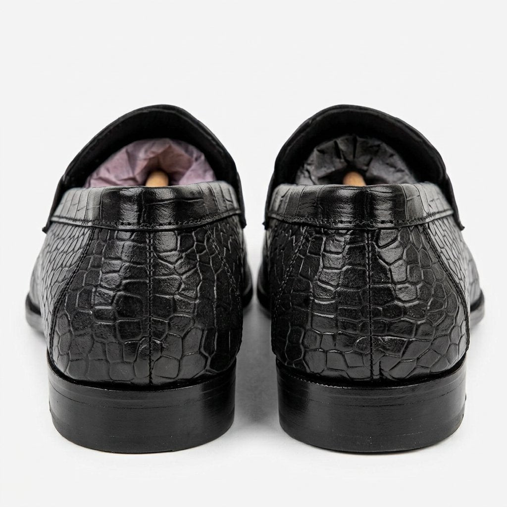 Bloodline Signature Croc Fly Buckle Loafers