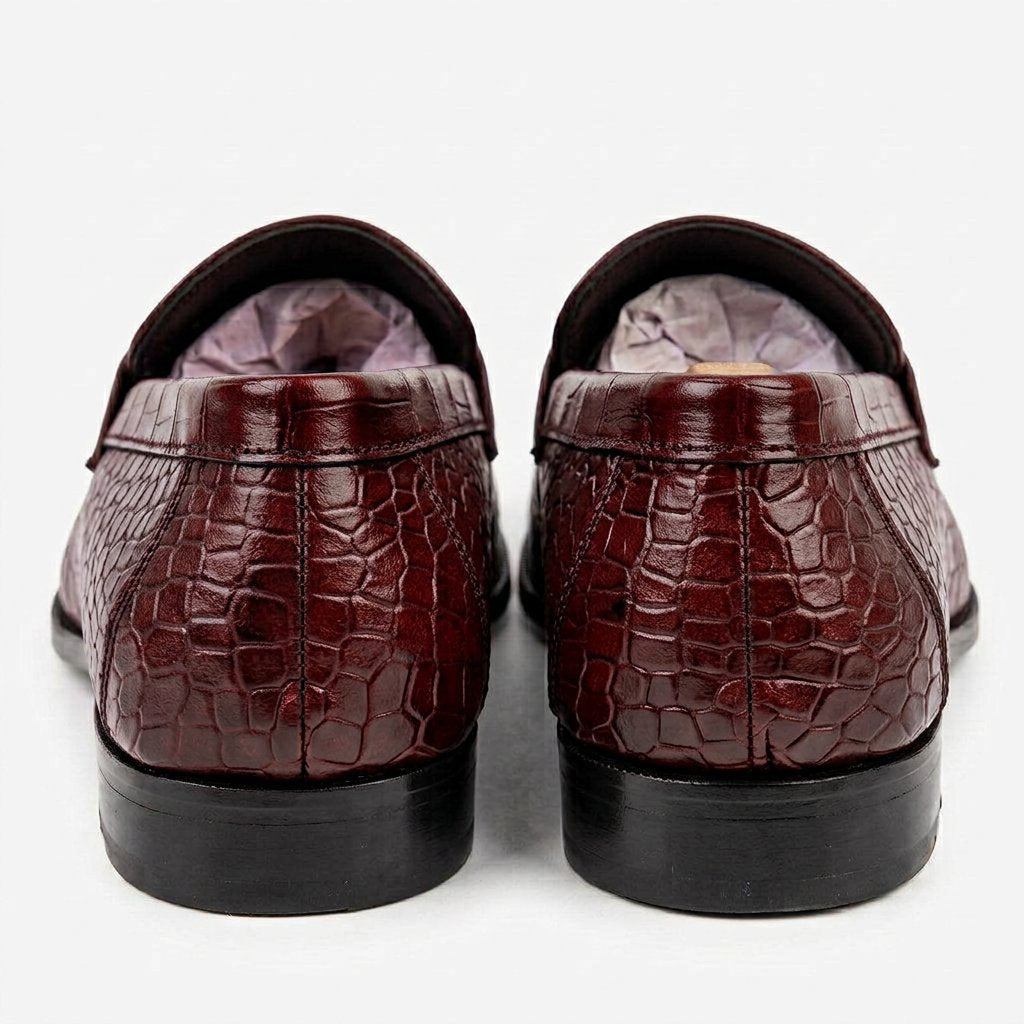 Bloodline Signature Croc Fly Buckle Loafers