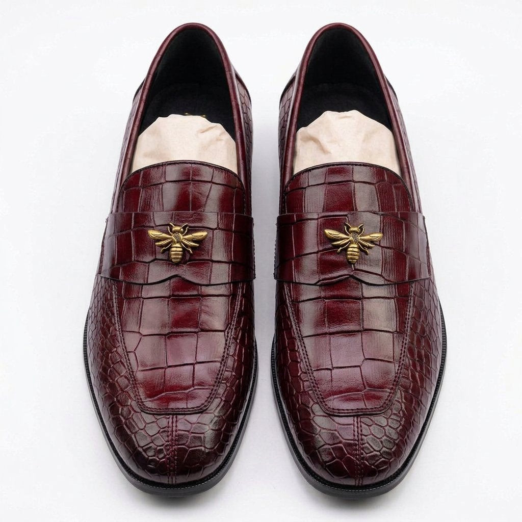 Bloodline Signature Croc Fly Buckle Loafers