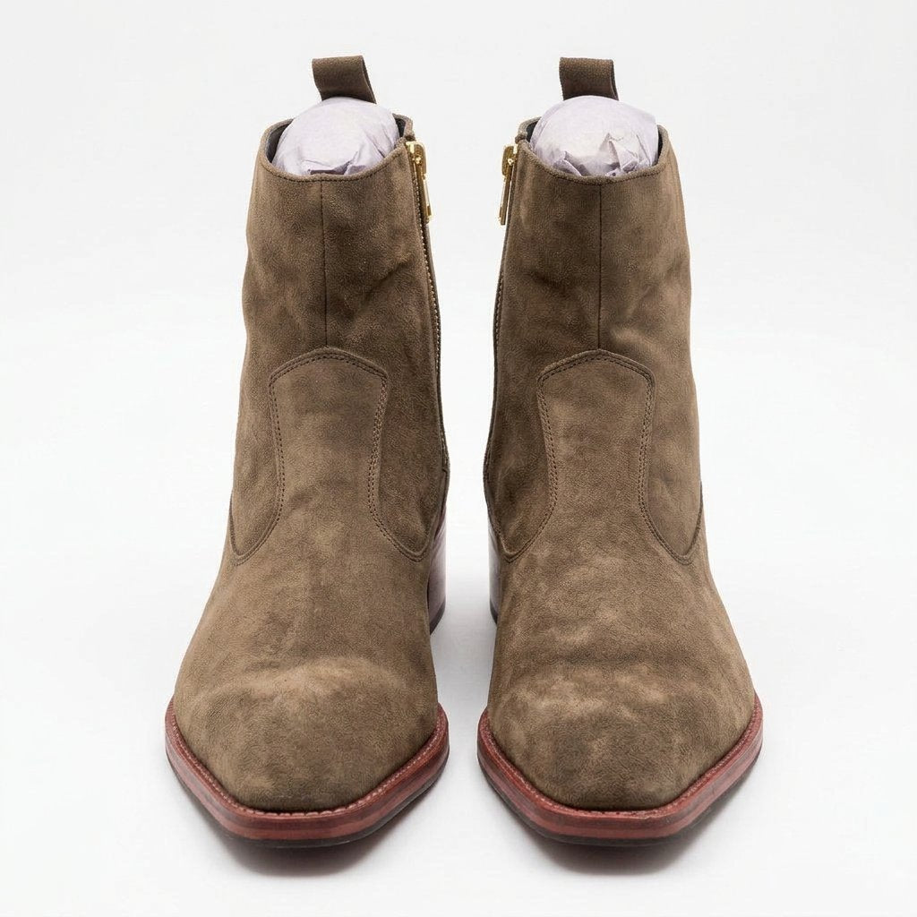 Scarface – Desert Taupe Suede Leather Chelsea Boots