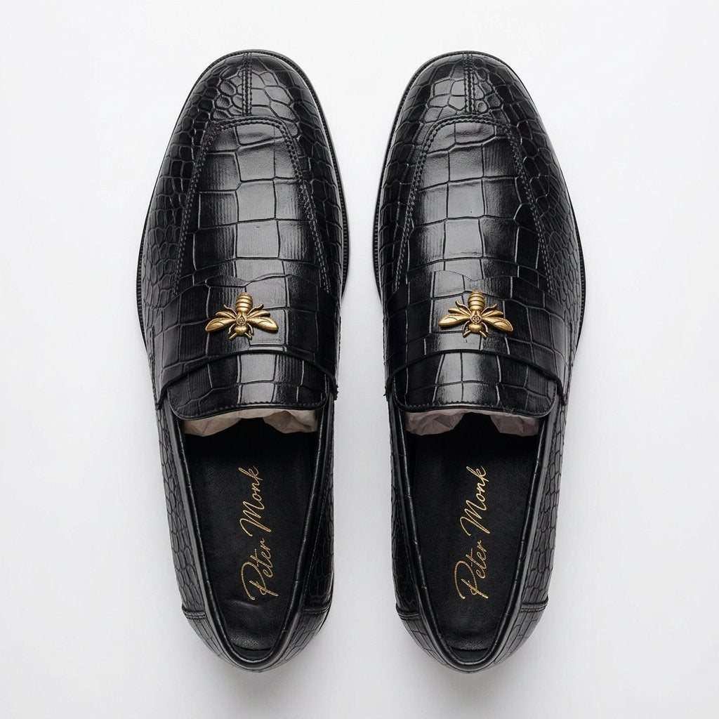 Bloodline Signature Croc Fly Buckle Loafers