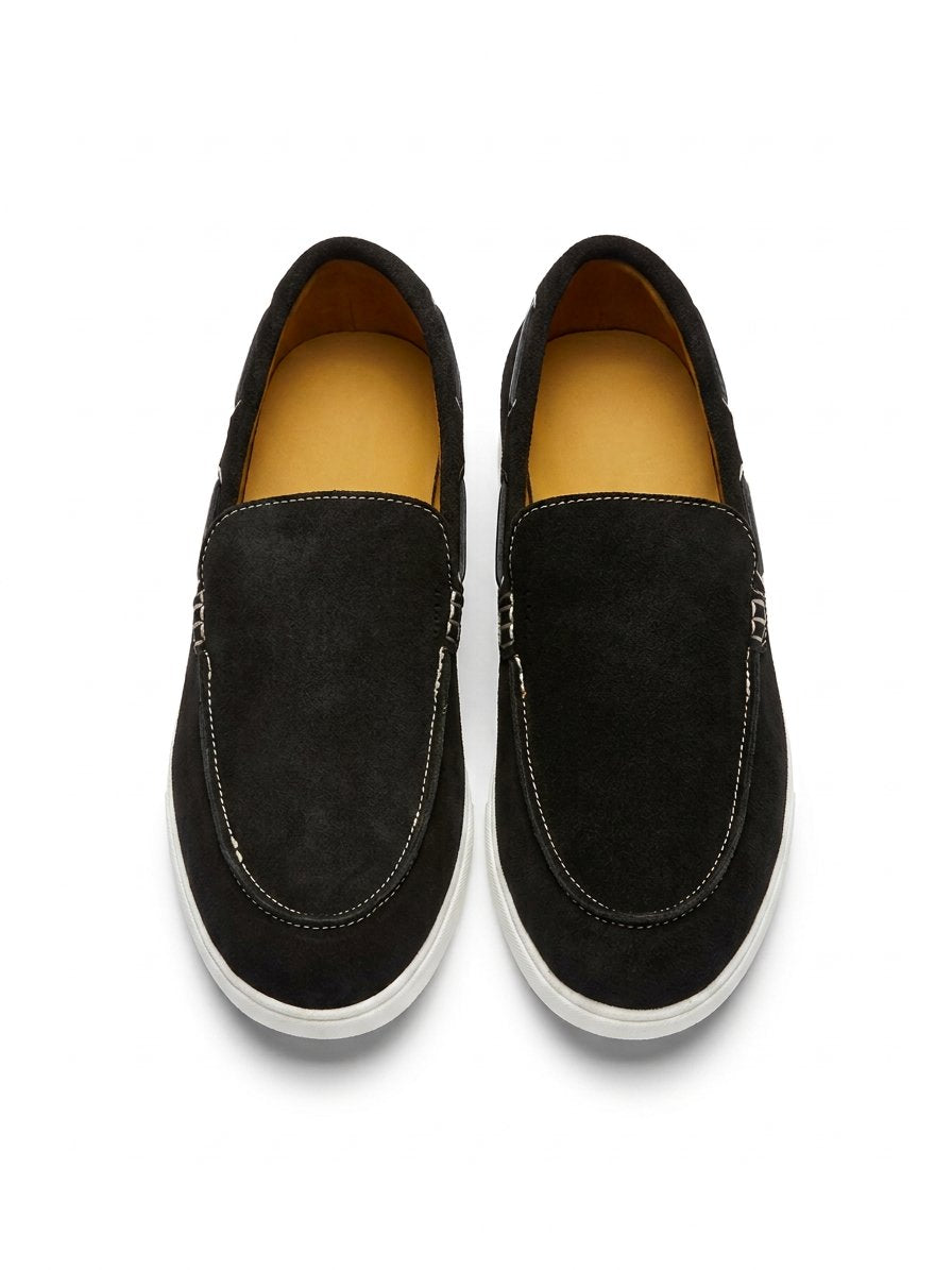 Bloodline Beige Suede Leather Loafers