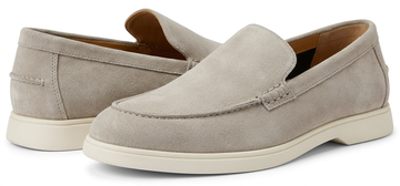 Bloodline Beige Suede Leather Loafers