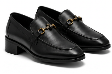 Bloodline Edition Black Fly Buckle High Heeled Loafer