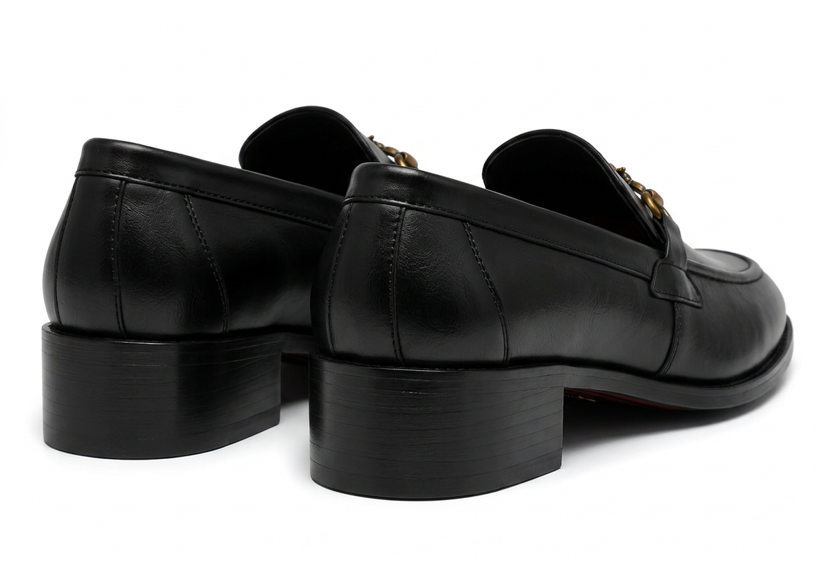 Bloodline Edition Black Fly Buckle High Heeled Loafer