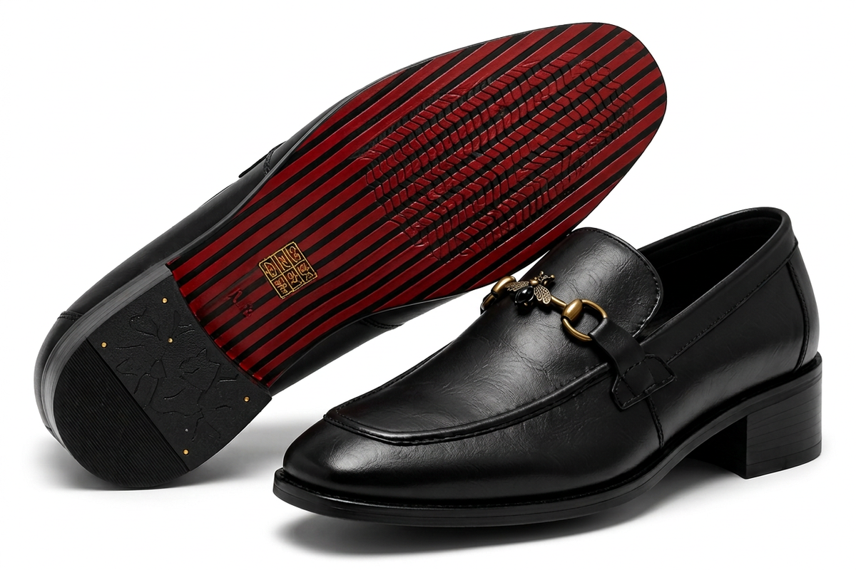 Bloodline Edition Black Fly Buckle High Heeled Loafer