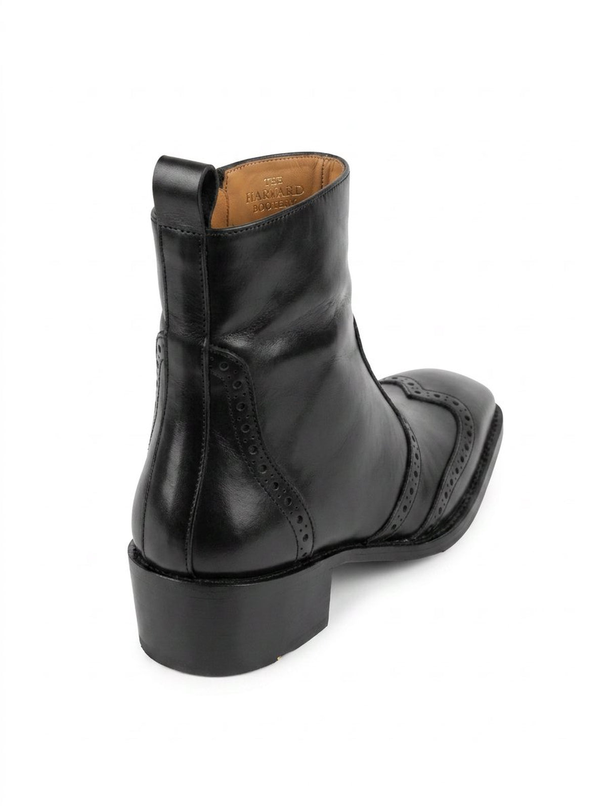 Scarface - Devil Brogue Cuban Heel Zipper Boots