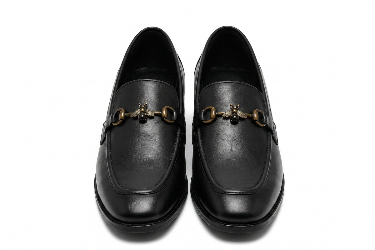 Bloodline Edition Black Fly Buckle High Heeled Loafer